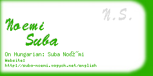 noemi suba business card